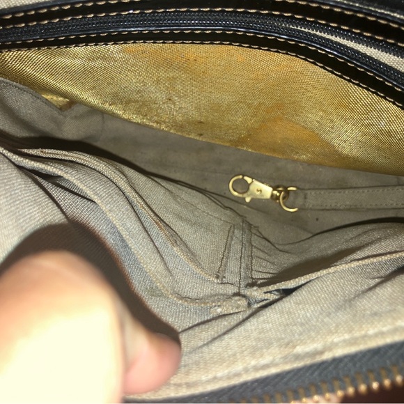 Eric Javits Designer Tan & Black Off-Shoulder Handbag – Excellent Condition - Picture 3 of 6